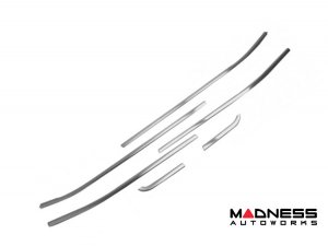 Jeep Renegade Door Trim - Side Window Molding Kit - Brushed Steel